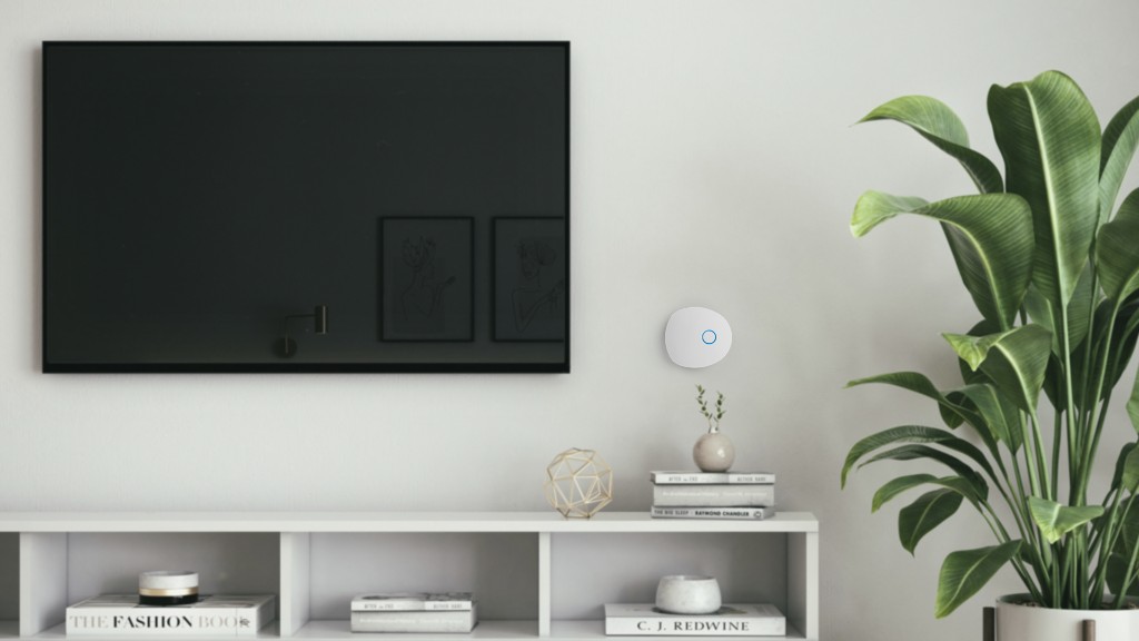 Bond Bridge Pro mounted on wall in a modern living room