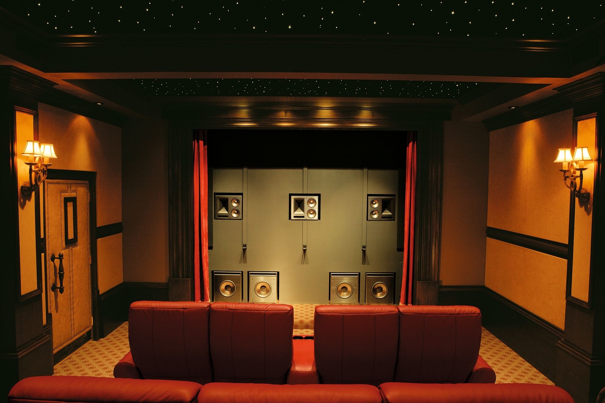 Klipsch home theatre with in-wall speakers